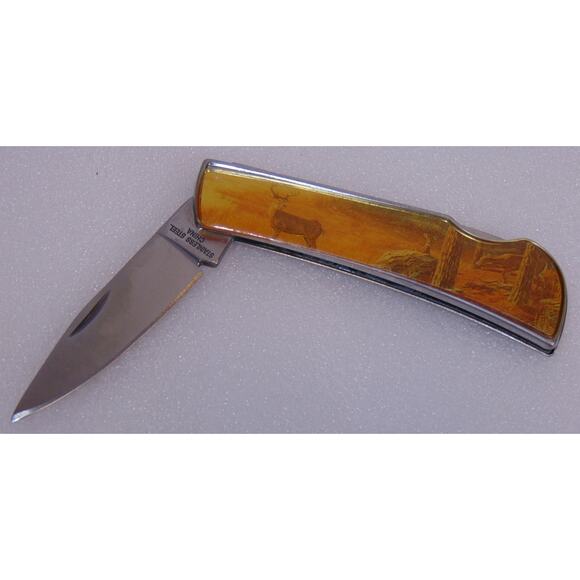 Hautman Brothers Wildlife Series Knife Wood Case Authenticity Certificate VTG - Picture 9 of 9